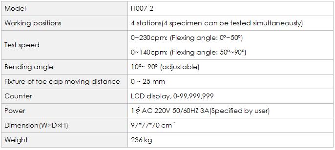 H007-2 Тестер на изгиб всей обуви